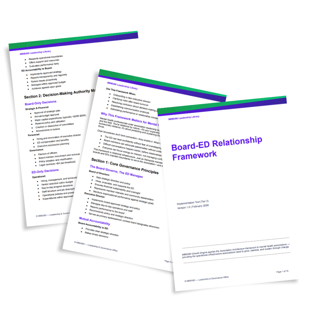Board-ED Relationship Framework Mockup